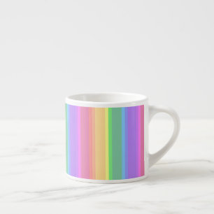 Pastel Rinbow rand Espressomugg