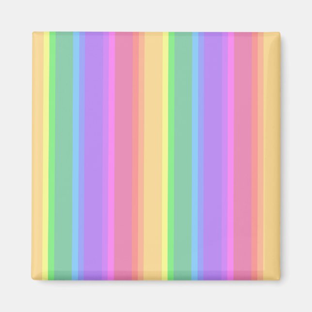 Pastel Rinbow rand Magnet (Framsidan)