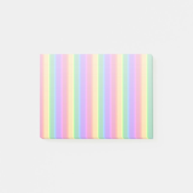 Pastel Rinbow rand Post-it Block (Framsida)
