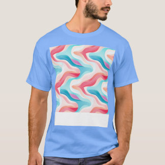 Pastel Ripples Modern Abstrakt Vinkarare Osläppt 1 T Shirt