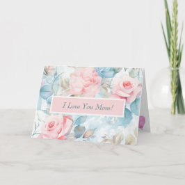 Pastel Ro Embrace Personlig Mors dag-kort Kort