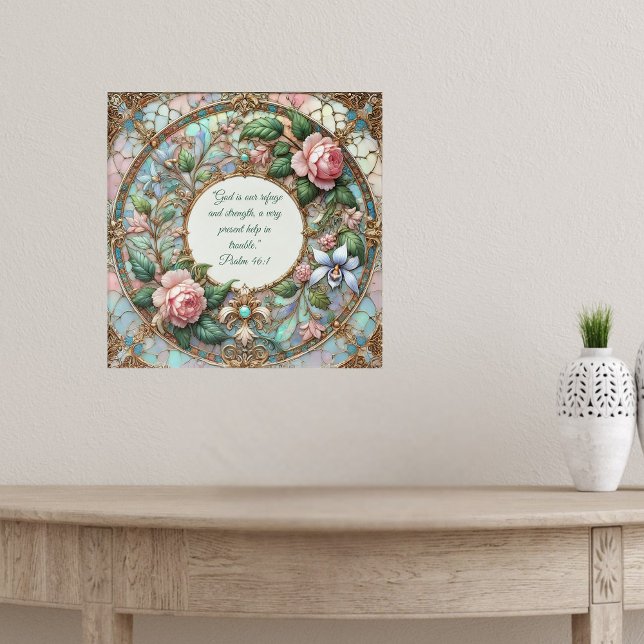 Pastel Ro Garden Anpassade Bible Verses Poster (Skapare uppladdad)