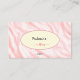 Pastel Ro Marble Peach Round Ram Photo eller Logot Visitkort
