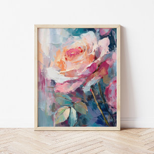 Pastel Ro Modern Abstrakt Painting Poster