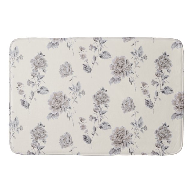 Pastel ro mönster badrumsmatta (Framsidan)