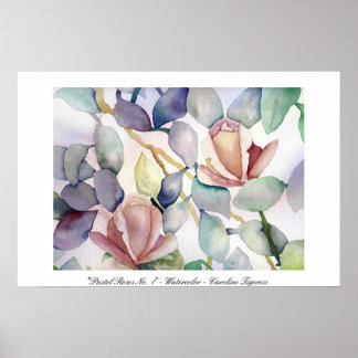 Pastel Ro nr 1 - Caroline Tigeress Poster
