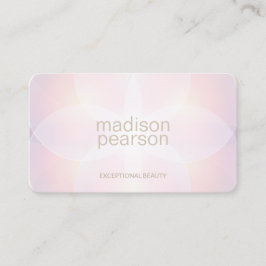 Pastel Rosa Abstrakt Beauty Spa Visitkort