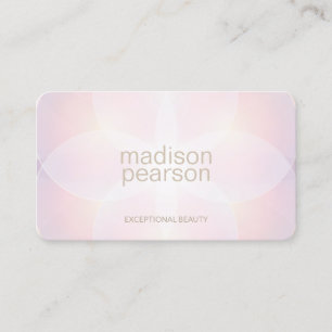 Pastel Rosa Abstrakt Beauty Spa Visitkort