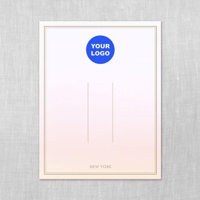 Pastel Rosa Add Logotyp Ombre Hair Clip Visning Inbjudningar (Skapare uppladdad)