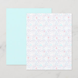 Pastel Rosa Aqua Stars på pappra sprapbok