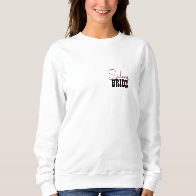 Pastel Rosa Bachelorette Last Rodeo Bride T Shirt (Framsida)