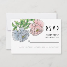 Pastel rosa, Blå päronblommor bröllop OSA