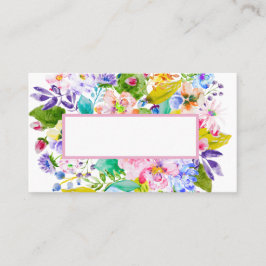 Pastel Rosa Blommigt Romantic Bröllop Place Card Placeringskort