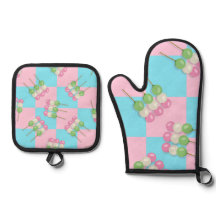 Pastel Rosa Blue Checkered Dango