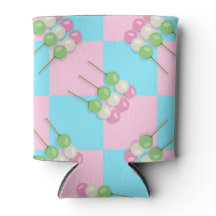 Pastel Rosa Blue Checkered Dango Cooler