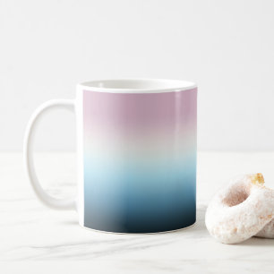 Pastel Rosa & Blue Gradient Indigo Ro Ombre Kaffemugg