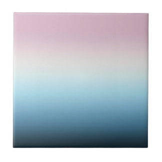 Pastel Rosa & Blue Gradient Indigo Ro Ombre Kakelplatta