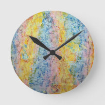 Pastel Rosa Blue Gult Textured Modern Abstrakt