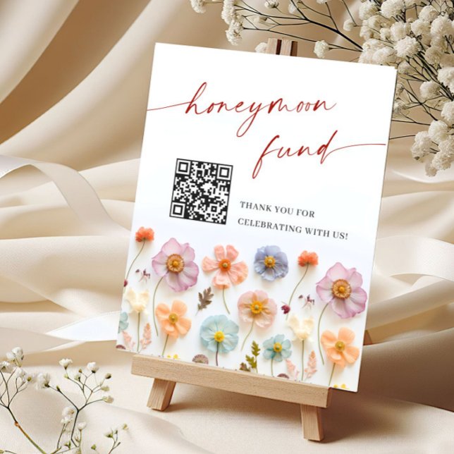Pastel Rosa Bohemian Wildblommor HoneyMånfond Poster (Skapare uppladdad)