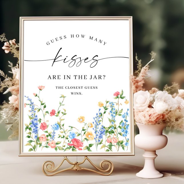 Pastel Rosa Bohemian Wildblommor Mimosa Pub Poster (Skapare uppladdad)