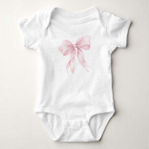 Pastel  rosa Bow minimalist T Shirt