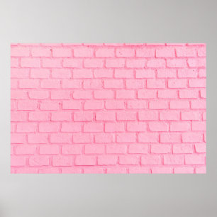 Pastel rosa brick bakgrundsvägg struktur. rosa är poster