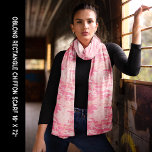 Pastel Rosa Camouflage Chiffon<br><div class="desc">Pastel Rosa Camouflage Chiffon Scarf. Roligt för varje videokamera älskare. Anpassa mallen med bilden och redigera den som du vill.</div>