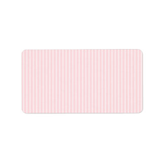 Pastel Rosa Candy Rand. Adressetikett