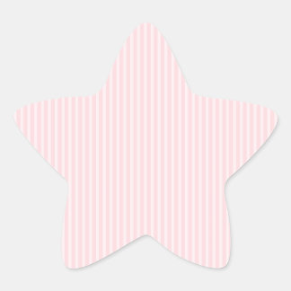 Pastel Rosa Candy Rand. Stjärnformat Klistermärke