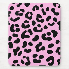 Pastel Rosa Cheetah Skriv ut Musmatta
