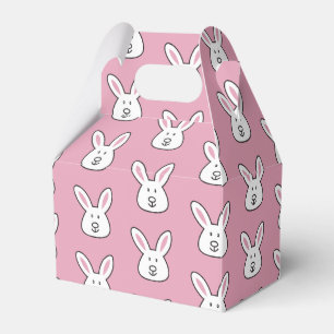 Pastel Rosa Cute Påskhare Mönster Presentaskar
