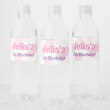 Pastel rosa dots Birthday