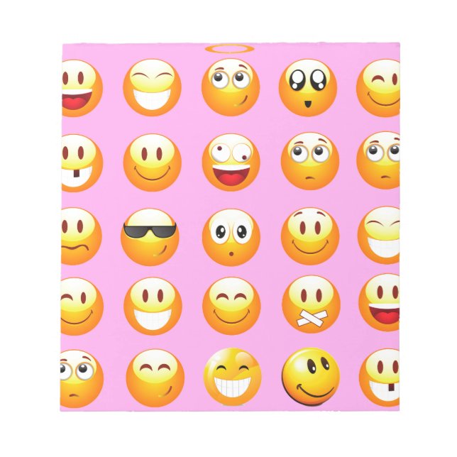 pastel rosa emoji anteckningsblock (Framsida)