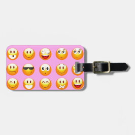 pastel rosa emoji bagagebricka