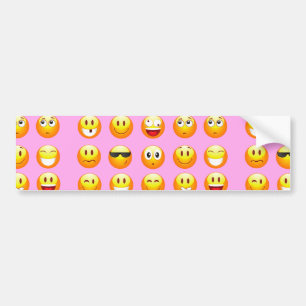pastel rosa emoji bildekal