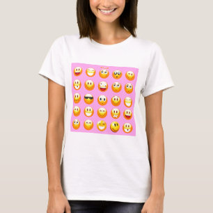 pastel rosa emoji t shirt