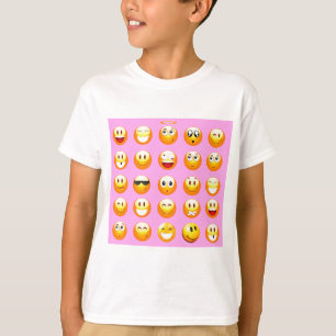 pastel rosa emoji t-shirt