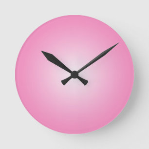 Pastel Rosa Färg Abstrakt Oskärpa Övertoning O Rund Klocka
