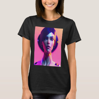 Pastel Rosa Färg Multifärgad Dynamic Woman Orange T Shirt