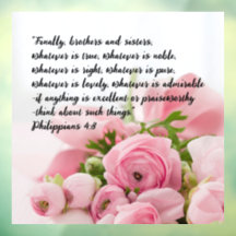 Pastel Rosa Flowers Bible Verse