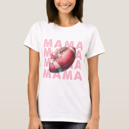 PASTEL ROSA FOOTBALL MAMMA T SHIRT