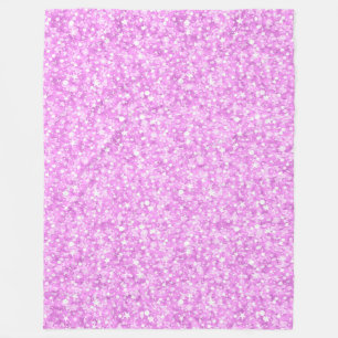 Pastel Rosa Glitter och Sparkles Fleecefilt