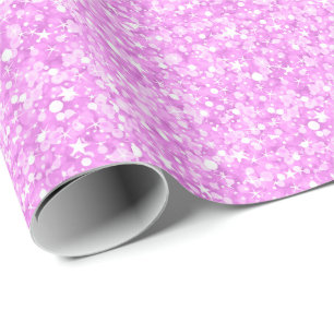 Pastel Rosa Glitter och Sparkles Presentpapper