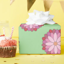 Pastel Rosa Grönt Asian Medallion