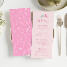 Pastel rosa grönt Retro elegant bröllop