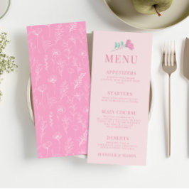 Pastel rosa grönt Retro elegant bröllop