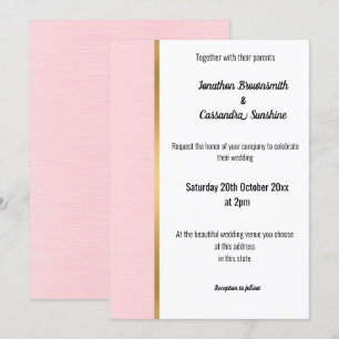 PASTEL ROSA GULD TRIM-INBJUDAN INBJUDNINGAR