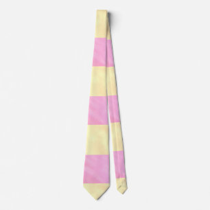 Pastel Rosa Gult Vattenfärg Slips