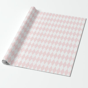 Pastel Rosa Harlequin Mönster Presentpapper