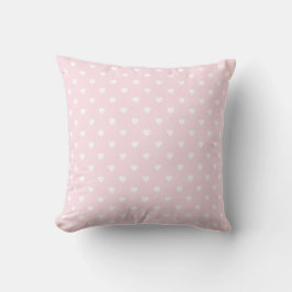 Pastel Rosa Heart cushion Kudde